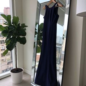 Navy blue long dress